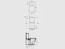 كونكت مرحاض صرف P/S بالدش ملاصق للحائط IDEAL STANDARD