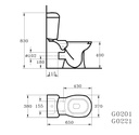 كيميرا مرحاض صرف P/S بالدش IDEAL STANDARD