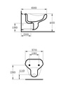 كيميرا مرحاض معلق بالدش IDEAL STANDARD
