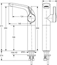 ميلانج خلاط شجره عالي مع طابق و فايز IDEAL STANDARD