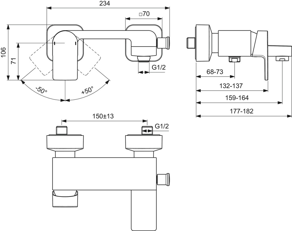 ايدج خلاط بانيو IDEAL STANDARD