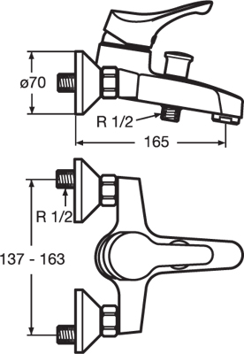 سيراميكس خلاط بانيو IDEAL STANDARD