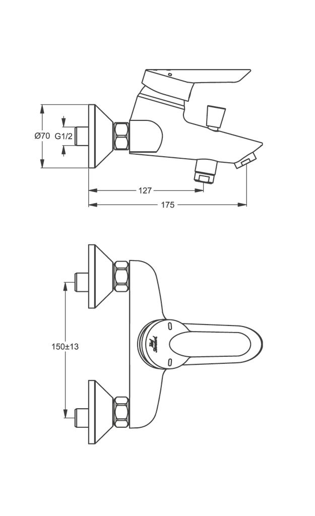 سيرابلس خلاط بانيو IDEAL STANDARD