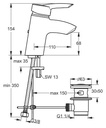 يوروستورم خلاط شجره مع طابق و فايز IDEAL STANDARD