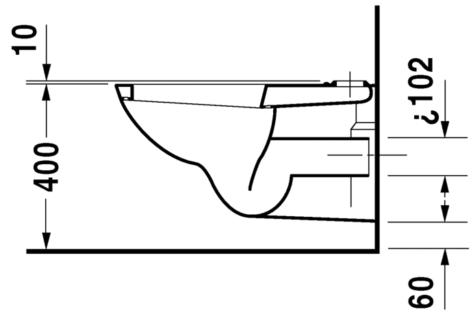 ديلاركو مرحاض كومبي بالدش و المحبس DURAVIT