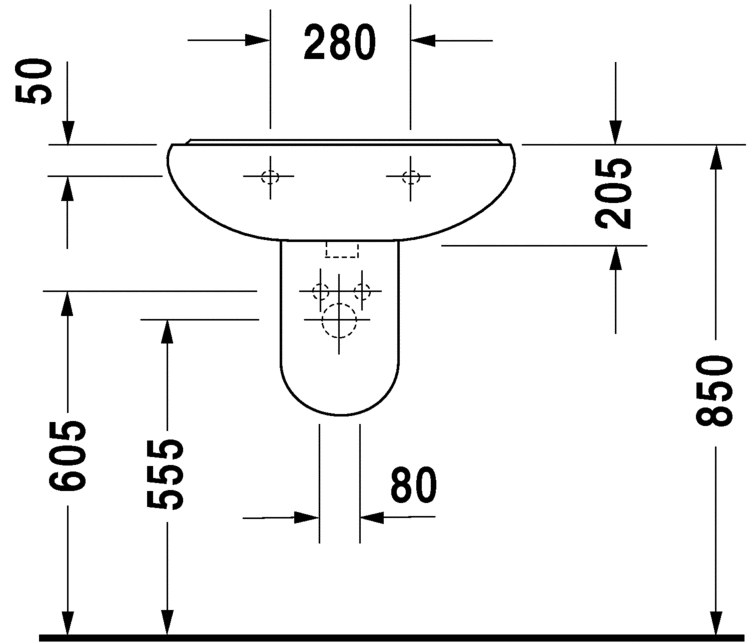 ديلاركو حوض 60 سم DURAVIT