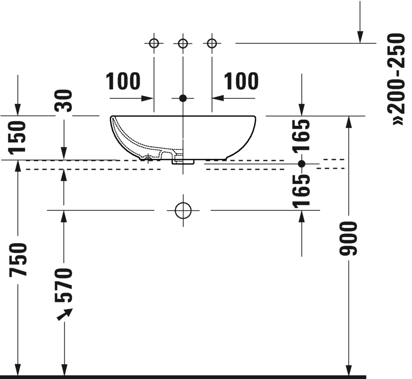 فوستر حوض كونترتوب 35*49 سم DURAVIT