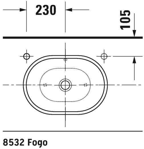 فوستر حوض كونترتوب 35*49 سم DURAVIT