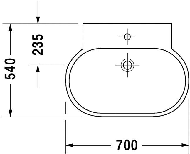 فوستر حوض 70 سم DURAVIT