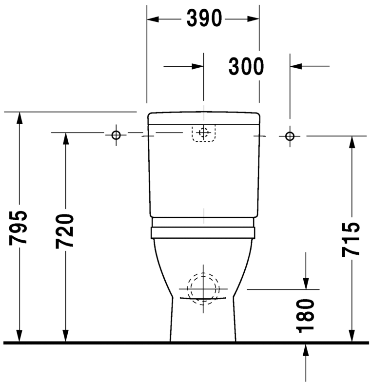 شتارك 3 مرحاض ارضي بالدش DURAVIT
