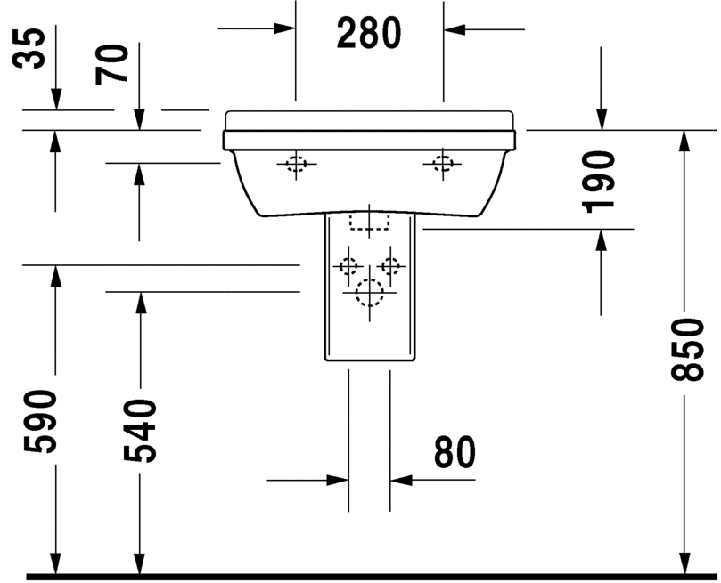 شتارك 3 حوض DURAVIT
