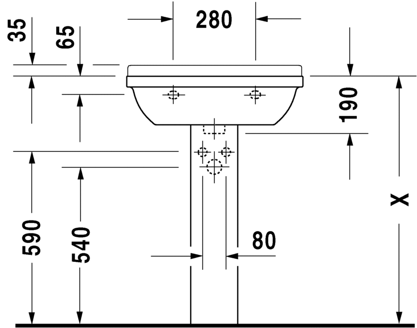 شتارك 3 حوض DURAVIT