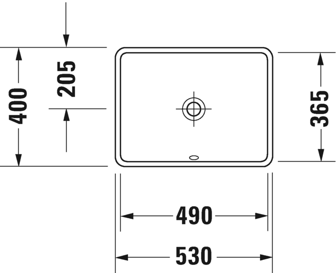 شتارك 3 حوض تحت الرخامة 49 سم DURAVIT