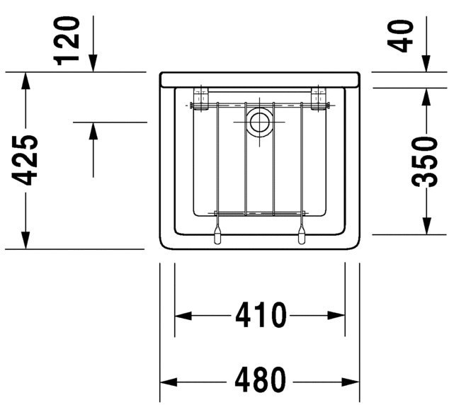 شتارك 3 حوض خدمات 48 سم DURAVIT