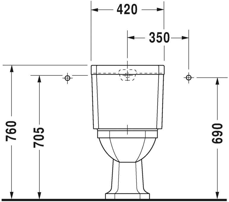 مجموعة 1930 مرحاض بالدش S/P DURAVIT