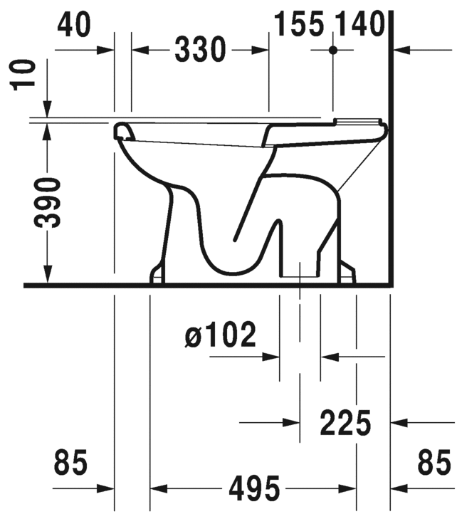 مجموعة 1930 مرحاض بالدش S/P DURAVIT