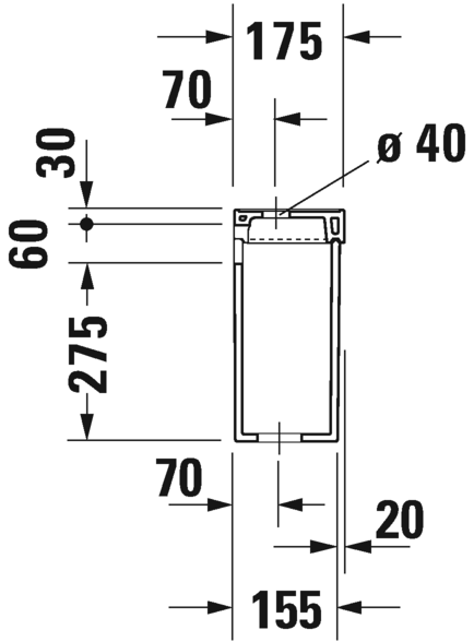 مجموعة 1930 خزان بالعدة DURAVIT
