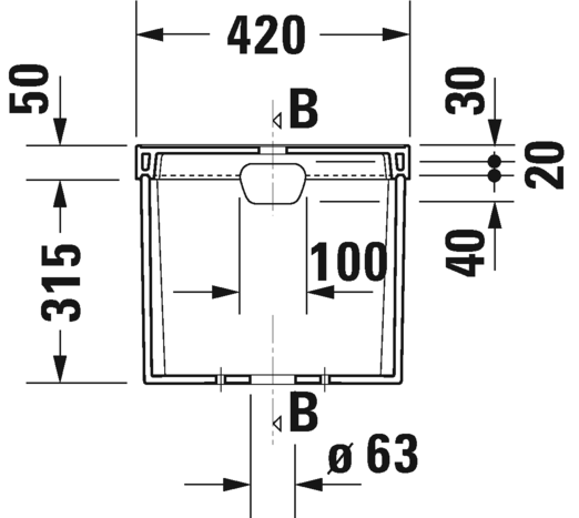 مجموعة 1930 خزان بالعدة DURAVIT