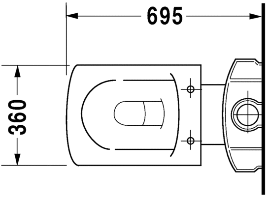 كارو مرحاض ارضى بالدش هايجينجليز DURAVIT