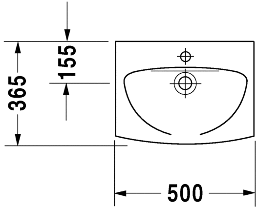 كارو حوض 50 سم DURAVIT