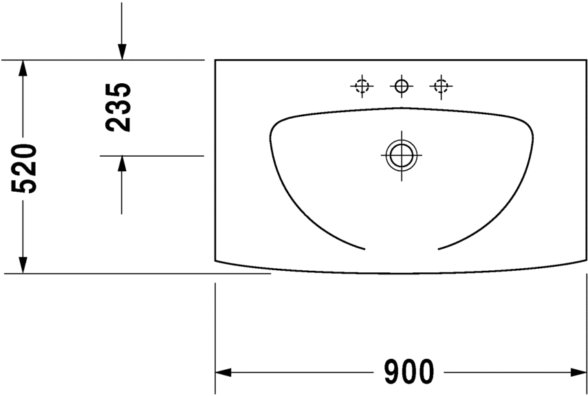 كارو حوض موبيليا 90 سم DURAVIT