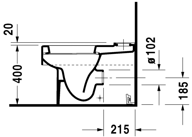 فيرو مرحاض ارضى بالدش هايجلينجيز DURAVIT