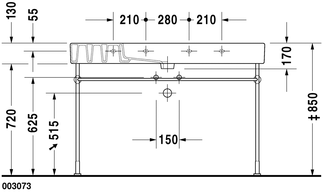 فيرو حوض 125سم DURAVIT