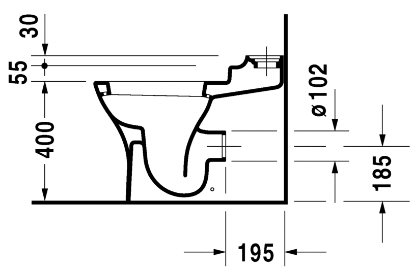 بيورافيدا مرحاض ارضى بالدش هايجينجليز DURAVIT