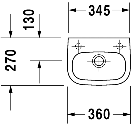 دي كود -حوض 36 سم DURAVIT