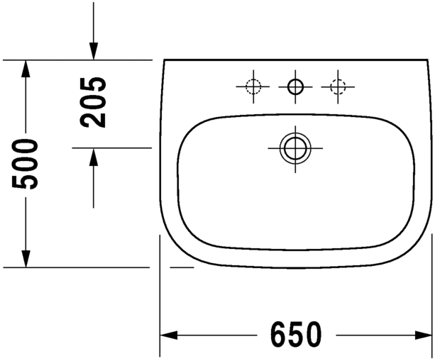 دي كود حوض 65 سم DURAVIT