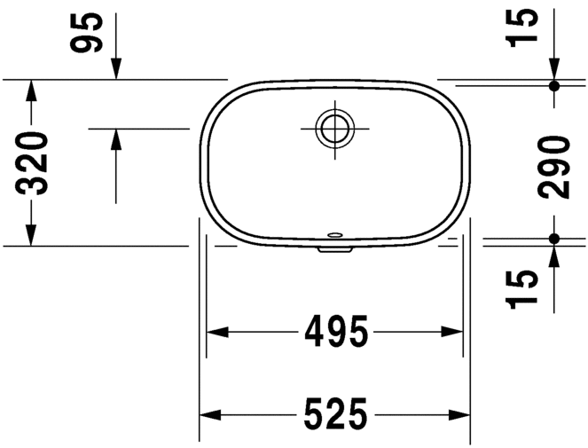 دي كود حوض تحت الرخامة 49 سم DURAVIT