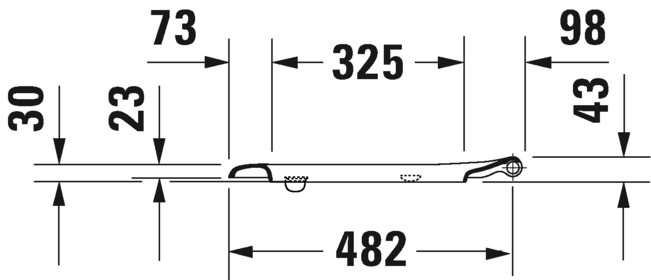 دي كود سيديلى احتياجات خاصة بدون الغطاء DURAVIT