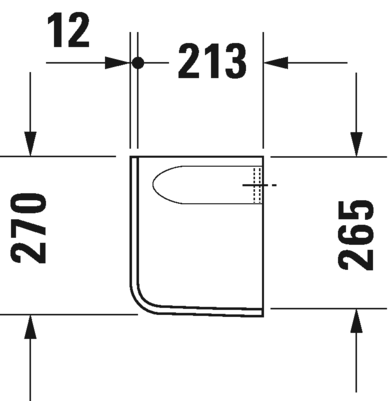 دي كود ركبة حوض 65&60&55&50 سم DURAVIT