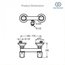 يوروبا خلاط دوش فقط بالمقابض IDEAL STANDARD