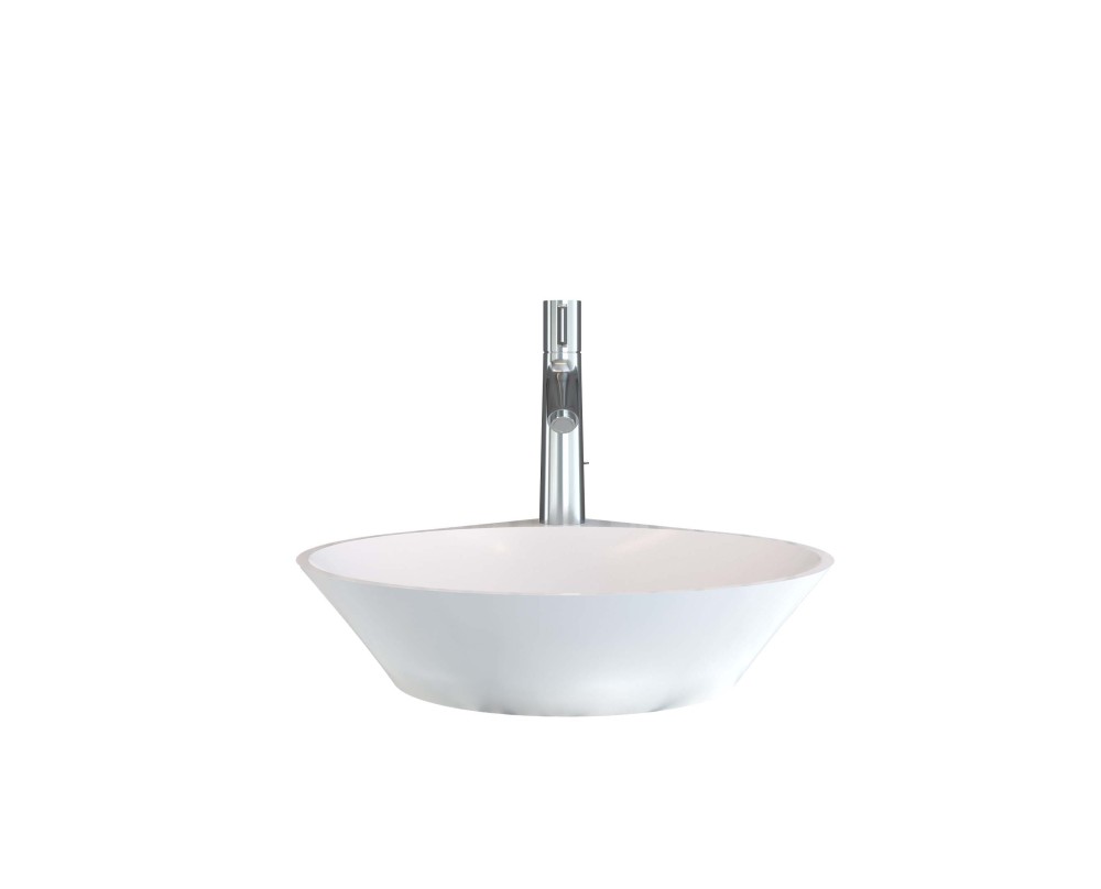 GOCCIA washbasin solid surface 51*44CM SANIPURE (WHITE)