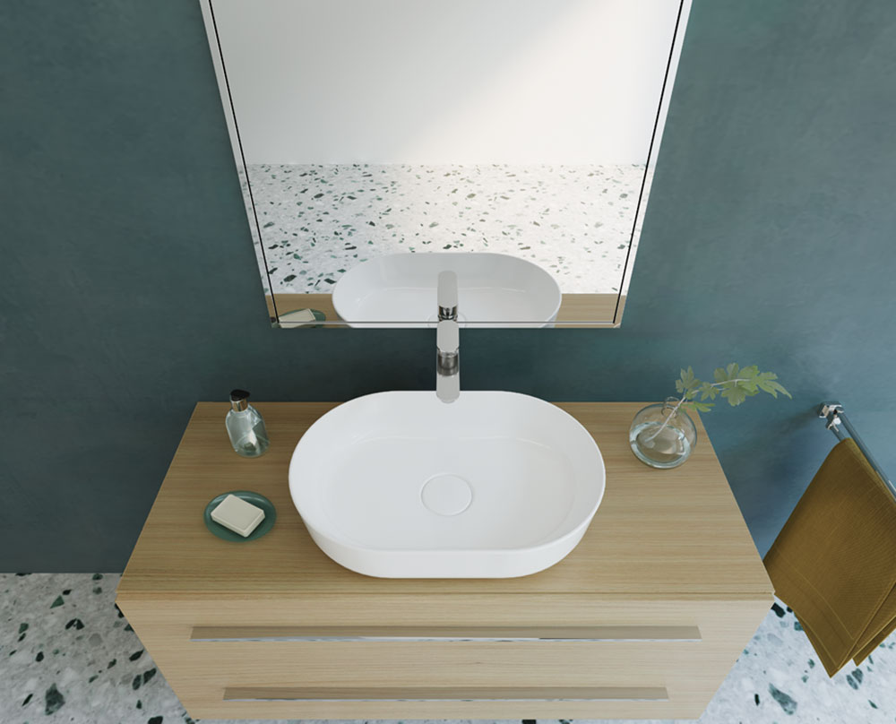TITAN over-counter washbasin 80*40 CM SANIPURE (WHITE)