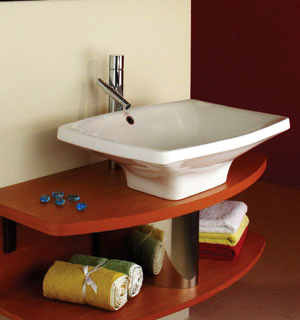 اندبندنت حوض مستطيل 46*60 سم IDEAL STANDARD (WHITE)