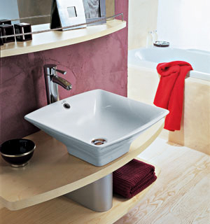 اندبندنت حوض مربع 45 سم IDEAL STANDARD (WHITE)