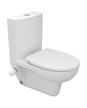 مرحاض كومبي روزيتا كامل SANIPURE (ابيض, عادي)