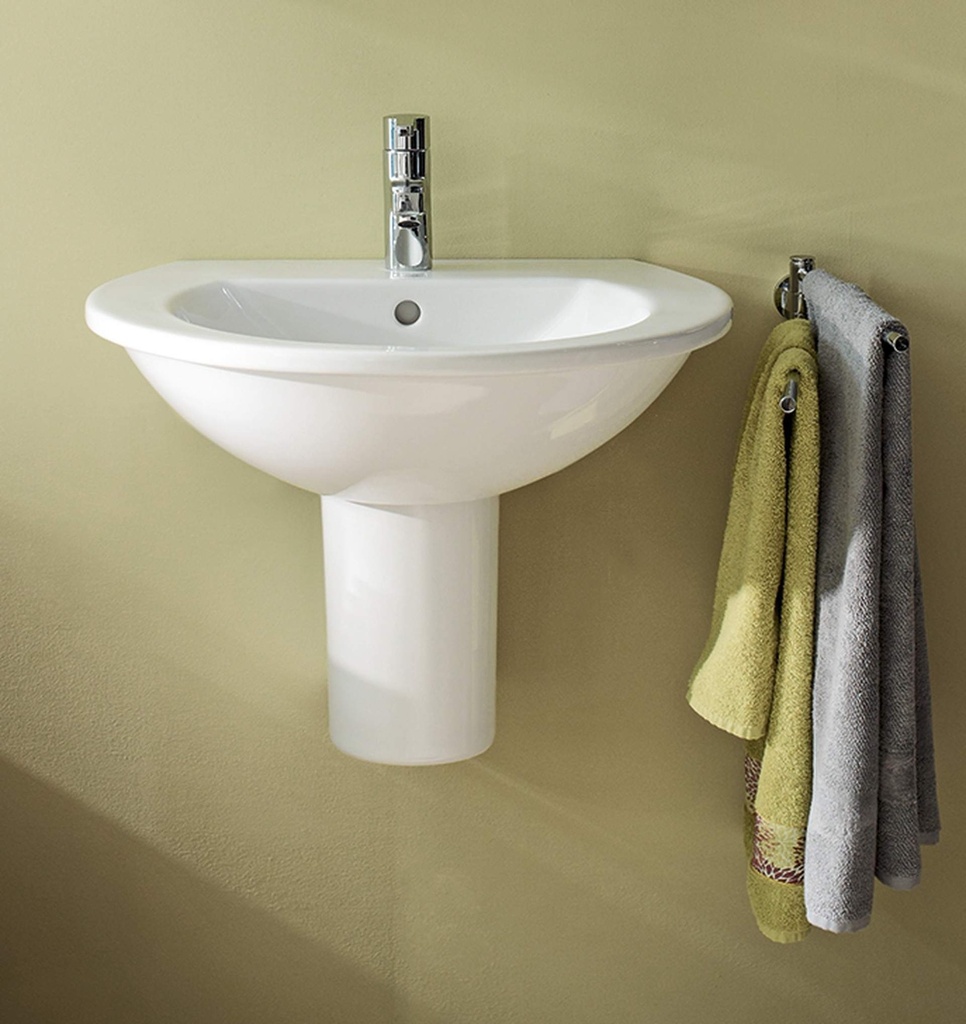 حوض نيو دارلينج بالعامود DURAVIT (نص عامود, 65 CM)