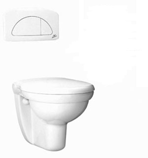 مرحاض سان ريمو معلق كامل IDEAL STANDARD (ابيض, عادي)