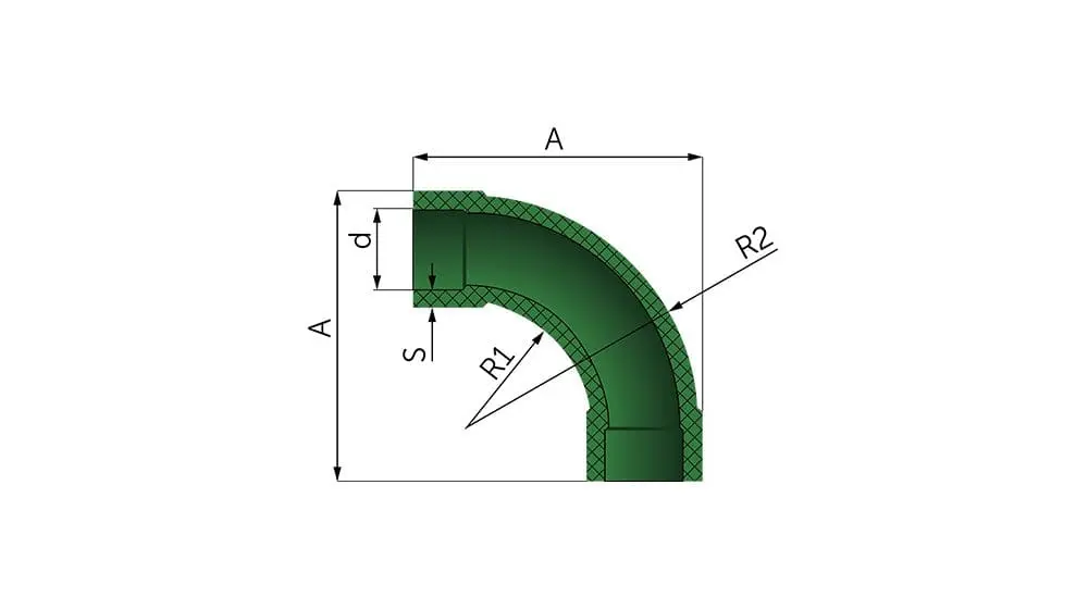 long ELbow 90° B.R