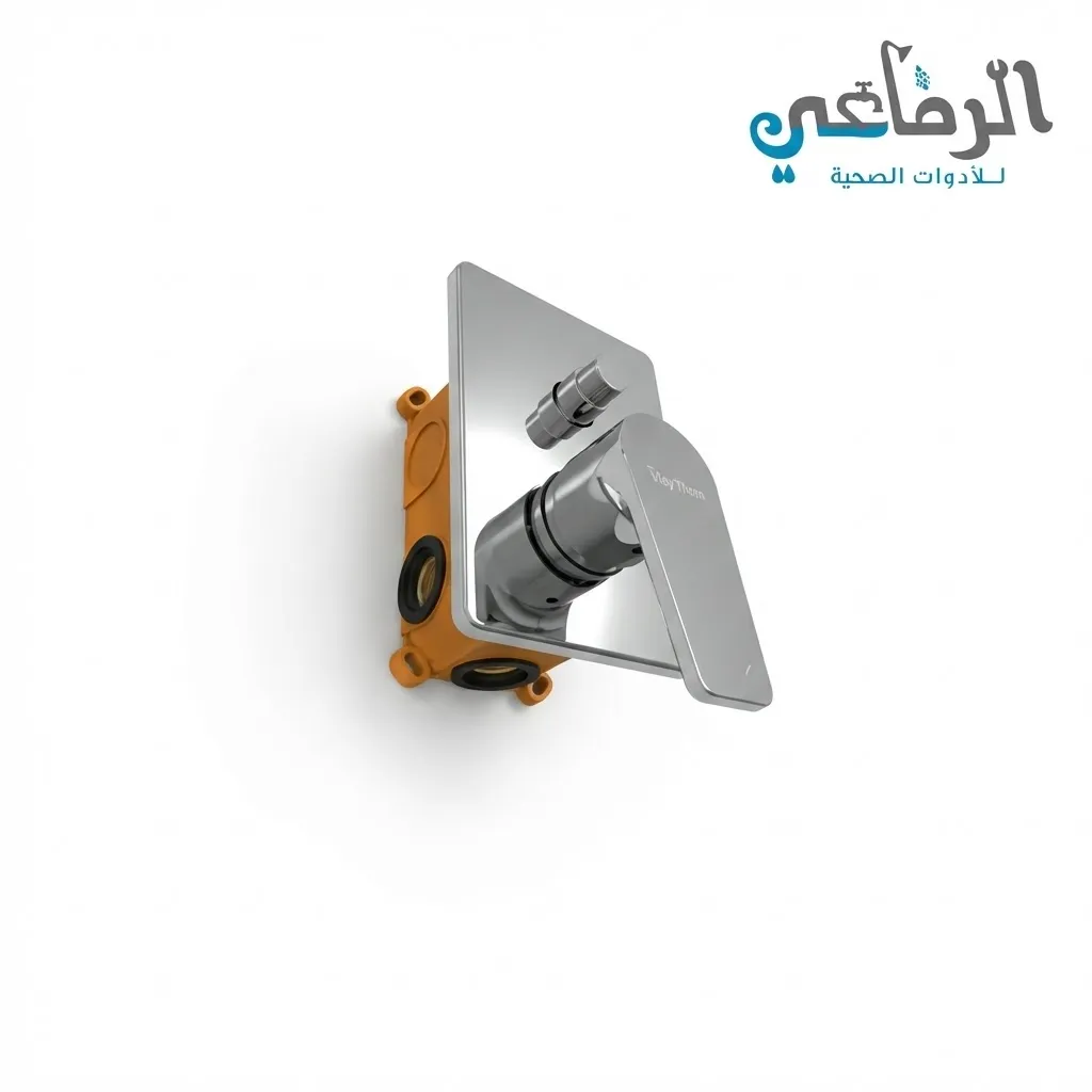 [371040037] خلاط دفن 2 مخرج مربع SMARTHOME (كروم)
