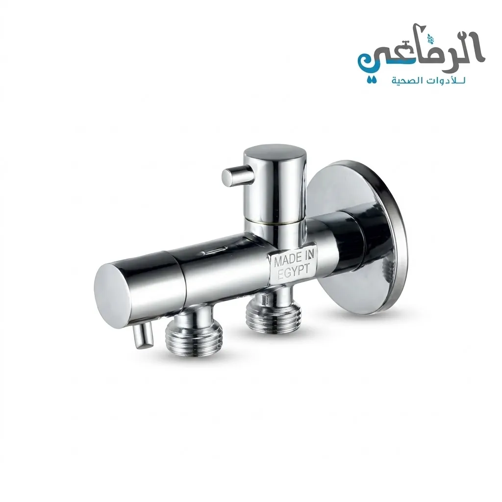 [HY-5211] محبس زاوية نص لفة دبل HUAYE