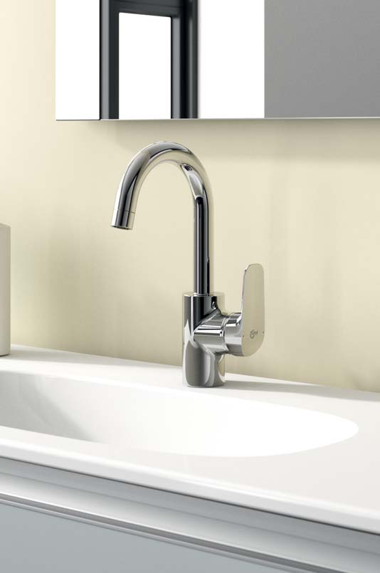 نيو سيرافليكس خلاط شجرة بقنطرة عالية مع طابق وفايظ IDEAL STANDARD