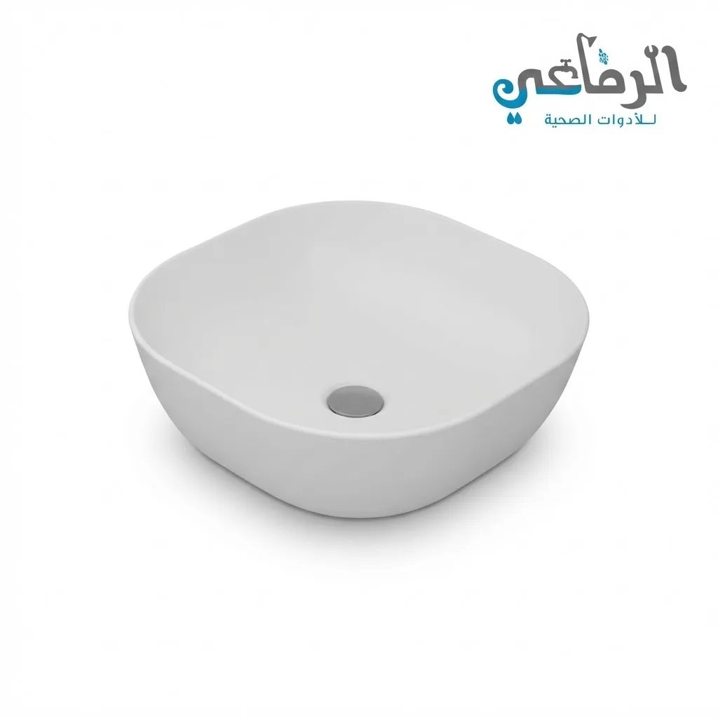 ابولو حوض فوق رخامه 42*42 سم SANIPURE (ابيض)