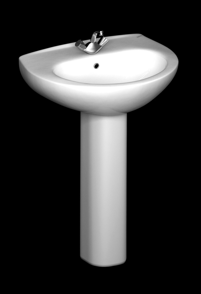 ماجيك حوض GRAVENA (50 CM, HALF PEDESTAL, WHITE)