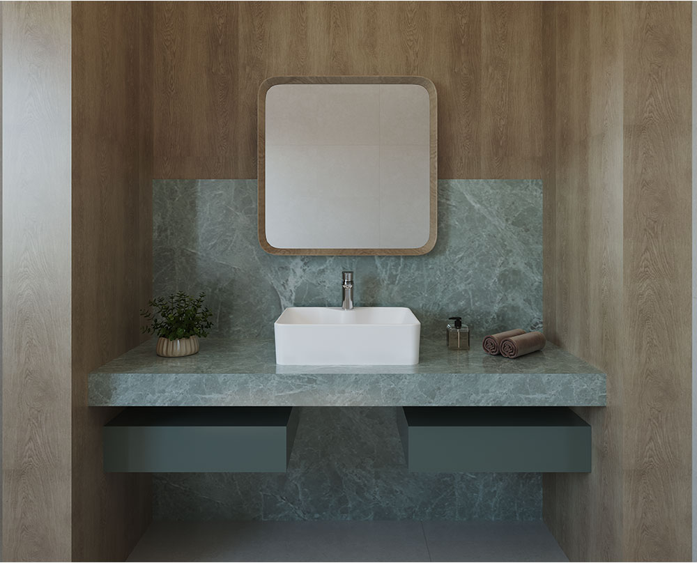 FELIS over-counter washbasin 48CM SANIPURE (WHITE)