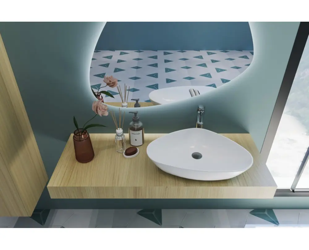 HARMONY over-counter washbasin 59*39CM SANIPURE (WHITE)