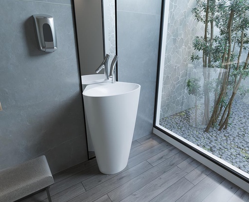 DANUB washbasin solid surface 58*43*90CM SANIPURE